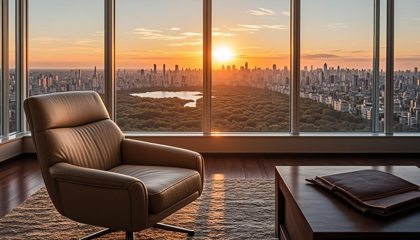 Skyline Manhattan au crépuscule